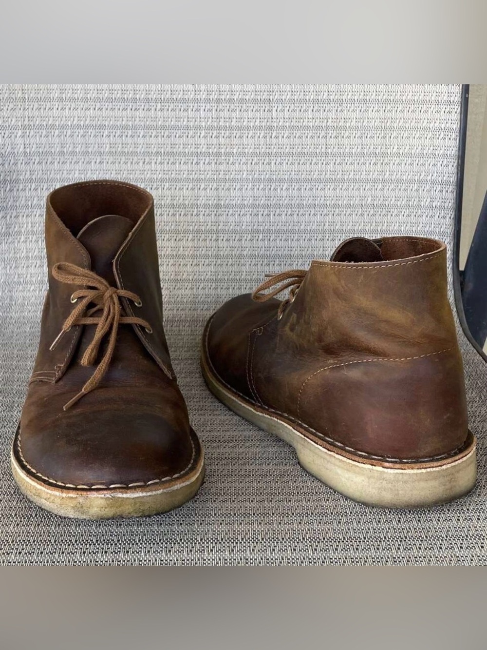 Clarks Originals Desert Boot Leather Beeswax Brown Mens Size 11